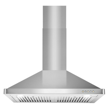 Cosmo 63175 30 In Wall Mount Range Hood With Efficient Airflow Ducted 3Speed Fan Permanent Filters Led Lights Chimney Sty