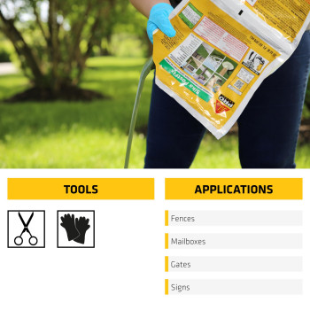 Sika Postfix Fence Post Mix Mixinthebag Expanding Foam For Supporting Nonstructural Posts Fence Mailbox And Sign Posts