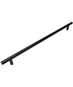 Cosmas 305320Fb Flat Black Cabinet Hardware Euro Style Bar Handle Pull 1258 Inch 320Mm Hole Centers 15 Overall Lengt