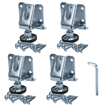 Rok Hardware 4 Pack Heavy Duty 8000 Lbs Capacity Adjustable Furniture Leg Levelers