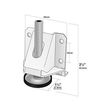 Rok Hardware 4 Pack Heavy Duty 8000 Lbs Capacity Adjustable Furniture Leg Levelers