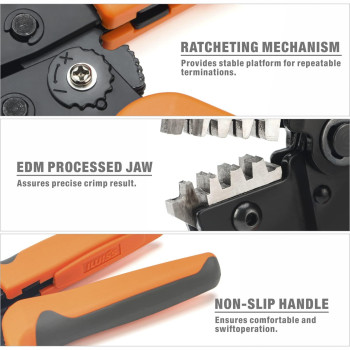 Icrimp Sn2549 Ratcheting Wire Crimping Tools For Jst Zh 15Mm Ph 20Mm Xh 25Mm Vh 396Mm Jwps 40Mm Pitch Dupont 254Mm P