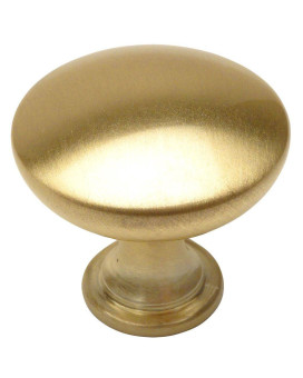 Cosmas 25 Pack 5305Bb Brushed Brass Traditional Round Solid Cabinet Hardware Knob 114 Diameter