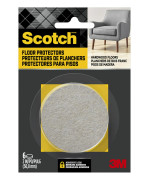 Scotch Felt Pads Felt Furniture Pads For Protecting Hardwood Floors Round 2 In Diameter Beige 6 Pads