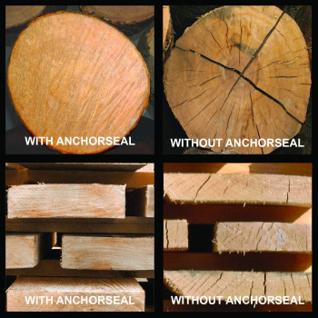 Anchorseal Classic Log Lumber End Sealer Water Based Wax Emulsion Prevents Up To 90 Of End Checking On Cut Ends Of Hardwoo