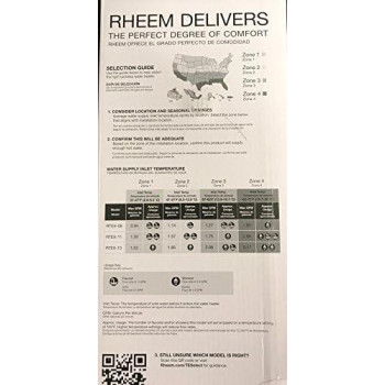 Rheem 240V Heating Chamber Rtex13 Residential Tankless Water Heater Gray