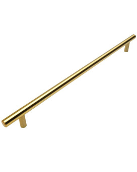 Cosmas 305320Bb Brushed Brass Cabinet Hardware Euro Style Bar Handle Pull 1258 Inch 320Mm Hole Centers 15 Overall Le