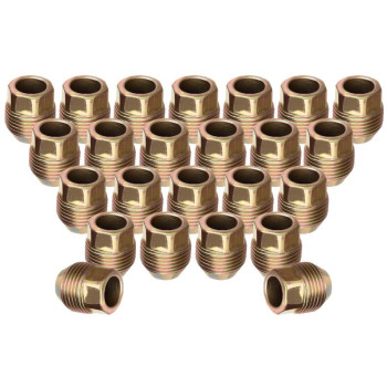 Scitoo 24Pcs Chrome Lug Nuts Spline For 78 Socket Key Drive Open End 14X15 Thread Fits For Chevyfor Gmcfor Cadillac 1988