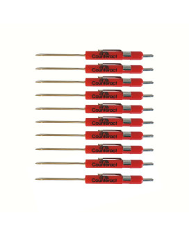 Counteract Vcr 10 Pack Tirewheel Valve Stem Core Remover Tool And Flat Head Screwdriver For Cars Trucks Motorcycles Atv U