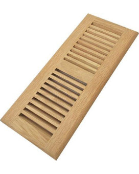 Homewell Red Oak Wood Floor Register Vent Drop In Vent 4X12 Inch Unfinished