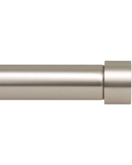 Ivilon Drapery Window Curtain Rod End Cap Style Design 1 Inch Pole 28 To 48 Inch Color Satin Nickel