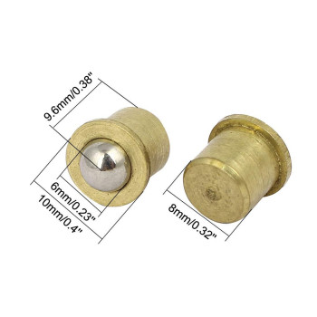 Uxcell Household Cabinet Door 8Mm Dia Brass Ball Catches Latch Catcher 20Pcs