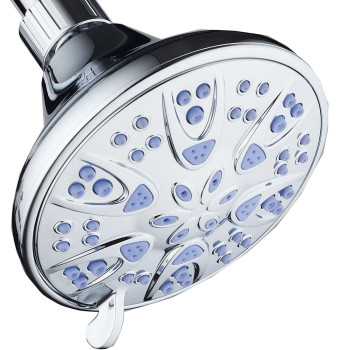 Aquadance 5503 Antimicrobial 6Setting Shower Head Soft Purple 4