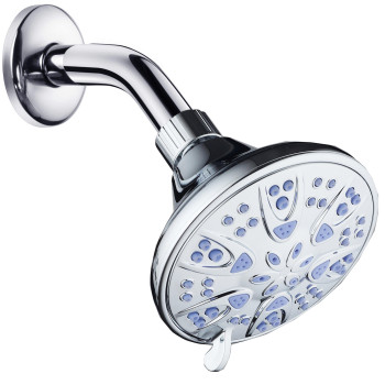 Aquadance 5503 Antimicrobial 6Setting Shower Head Soft Purple 4