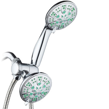 Aquadance Antimicrobialanticlog Highpressure 30Setting Dual Head Combination Shower With Microban Nozzle Protection From Gro