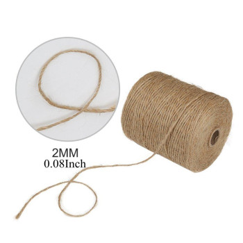 Tenn Well Natural Jute Twine 984 Feet 2Mm Jute Garden Twine Brown Twine String For Arts And Crafts Gardening Gift Wrapping