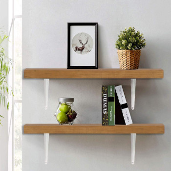 Wideskall Metal 10 X 12 Inch Wall Corner Angle Shelving Shelf Brackets White Pack Of 20