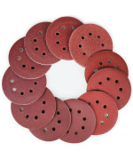 Lotfancy Sanding Disc 5 Inch 8 Hole 110Pcs 40 60 80 100 120 180 240 320 400 800 1000 Grit Assorted Sand Paper Hook And Loop