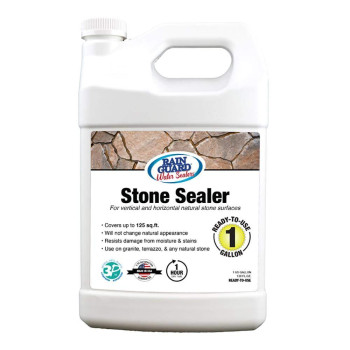 Rain Guard Water Sealers Sp6004 Stone Sealer 1 Gallon Clear Natural Finish Deep Penetrating Water Repellent Protection For