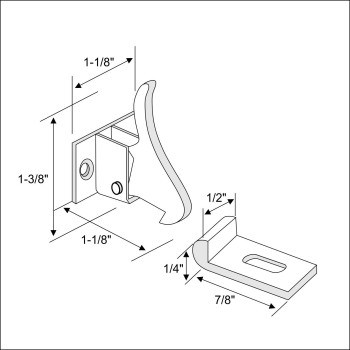 25 Pack Rok Hardware Extra Heavy Duty Elbow Latch Cabinet Doorwindow Catch Nickel Finish With Screws