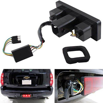 Lightup Rectangular Trailer Hitch Receiver Cover Brake Tail Turn Light 3In1 Fits 2 Hitches