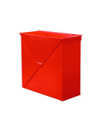 Nach Chicago Red Wall Mount Mailbox Rust Resistant Metal Mailbox Wall Mount Metal Mailboxes For Outside Wall Mount Wall Mailb