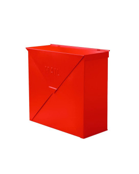 Nach Chicago Red Wall Mount Mailbox Rust Resistant Metal Mailbox Wall Mount Metal Mailboxes For Outside Wall Mount Wall Mailb