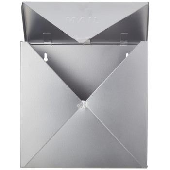 Nach Chicago Silver Wall Mount Mailbox Rust Resistant Metal Mailbox Wall Mount Metal Mailboxes For Outside Wall Mount Wall Ma