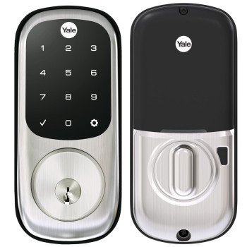 Yale Assure Deadbolt Lock With Touchscreen Satin Nickel Digital Nonconnected Entry Door Lock With Electronic Keypad And Backu