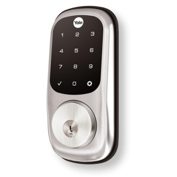 Yale Assure Deadbolt Lock With Touchscreen Satin Nickel Digital Nonconnected Entry Door Lock With Electronic Keypad And Backu