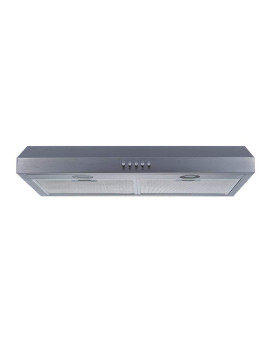 Winflo 30 In Convertible Stainless Steel Under Cabinet Range Hood With Mesh Filters And Push Button Control