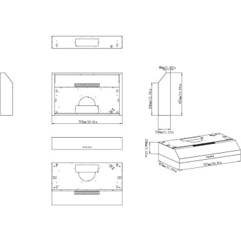 Winflo 30 In Convertible Stainless Steel Under Cabinet Range Hood With Mesh Filters And Push Button Control