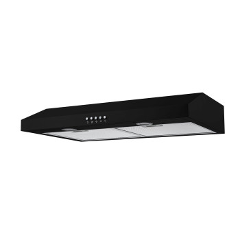 Winflo 30 In Convertible Under Cabinet Range Hood In Black With Mesh Filters And Push Button Control