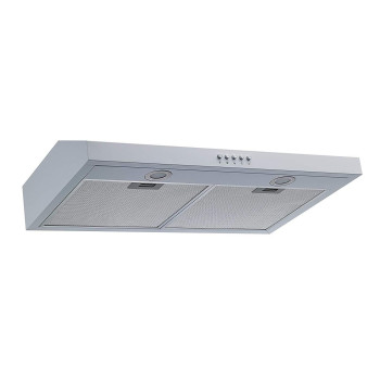 Winflo 30 In Convertible Under Cabinet Range Hood In White With Mesh Filters And Push Buttons