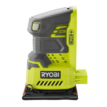 Ryobi P440 One 18V Lithium Ion 12 000 Rpm 14 Sheet Palm Sander W Onboard Dust Bag And Included Sanding Pads Battery Not Incl