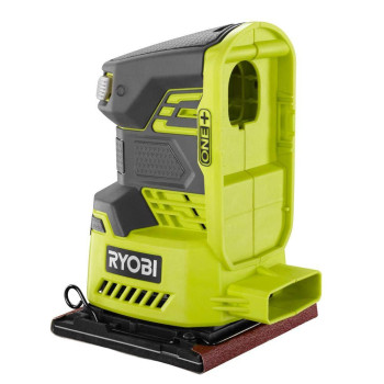 Ryobi P440 One 18V Lithium Ion 12 000 Rpm 14 Sheet Palm Sander W Onboard Dust Bag And Included Sanding Pads Battery Not Incl