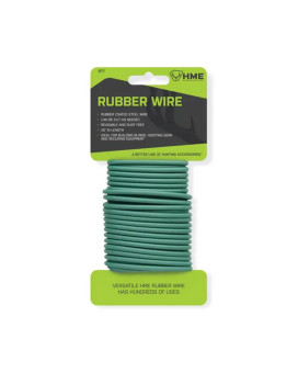 Hme Rubber Twist Tie 25 Ft Reliable Sturdy Reusable Rustfree Rubber Wire For Lifting Hunting Gear Holds Up To 40 Lbs