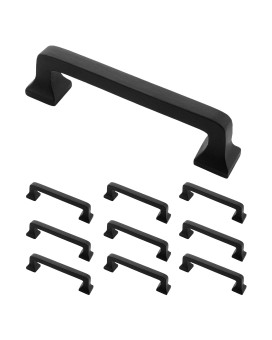 Iron Valley 4 C2C Square Contemporary Cabinet Handle Pull Solid Cast Iron 5 Pack