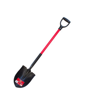 Bully Tools 62510 14 Ga Round Point Shovel Fiberglass Dgrip Handle