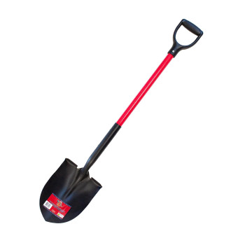 Bully Tools 62510 14 Ga Round Point Shovel Fiberglass Dgrip Handle