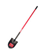 Bully Tools 62510 14 Ga Round Point Shovel Fiberglass Long Handle