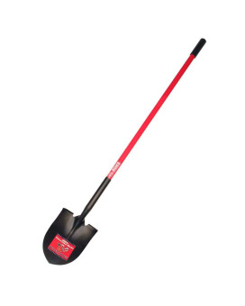 Bully Tools 62510 14 Ga Round Point Shovel Fiberglass Long Handle