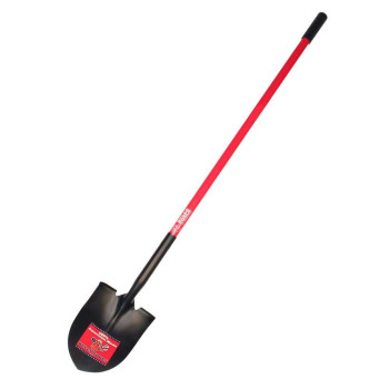 Bully Tools 62510 14 Ga Round Point Shovel Fiberglass Long Handle