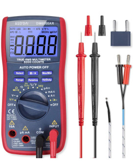 Astroai Digital Multimeter And Analyzer Trms 6000 Counts Volt Meter Ohmmeter Autoranging Tester Accurately Measures Voltage Cu