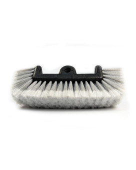 Carcarez 12 Car Wash Brush With Soft Bristle For Auto Rv Truck Boat Camper Exterior Washing Cleaning Grey