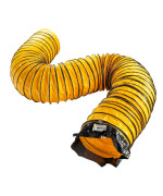 Mounto 25Ft Pvc Flexible Duct Hosing For Exhaust Fan 8Inch Wo Bag