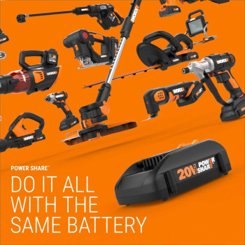 Worx Wx176L1 20V Power Share Switchdriver 2In1 Cordless Drill Driver With 67Pc Kit