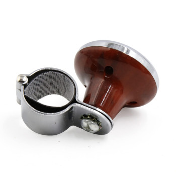 Uxcell Brown Crown Pattern Design Steering Wheel Knob Power Handle For Auto Car