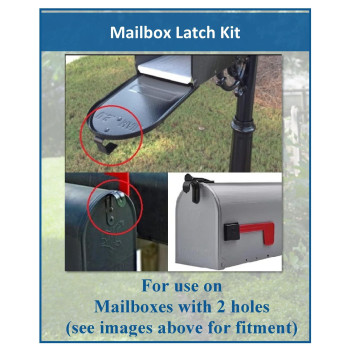 New Mailbox Plastic Latch Set Repair Kit For Solar Group Mail Box Metal Mailbox Repair 1