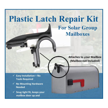 New Mailbox Plastic Latch Set Repair Kit For Solar Group Mail Box Metal Mailbox Repair 1